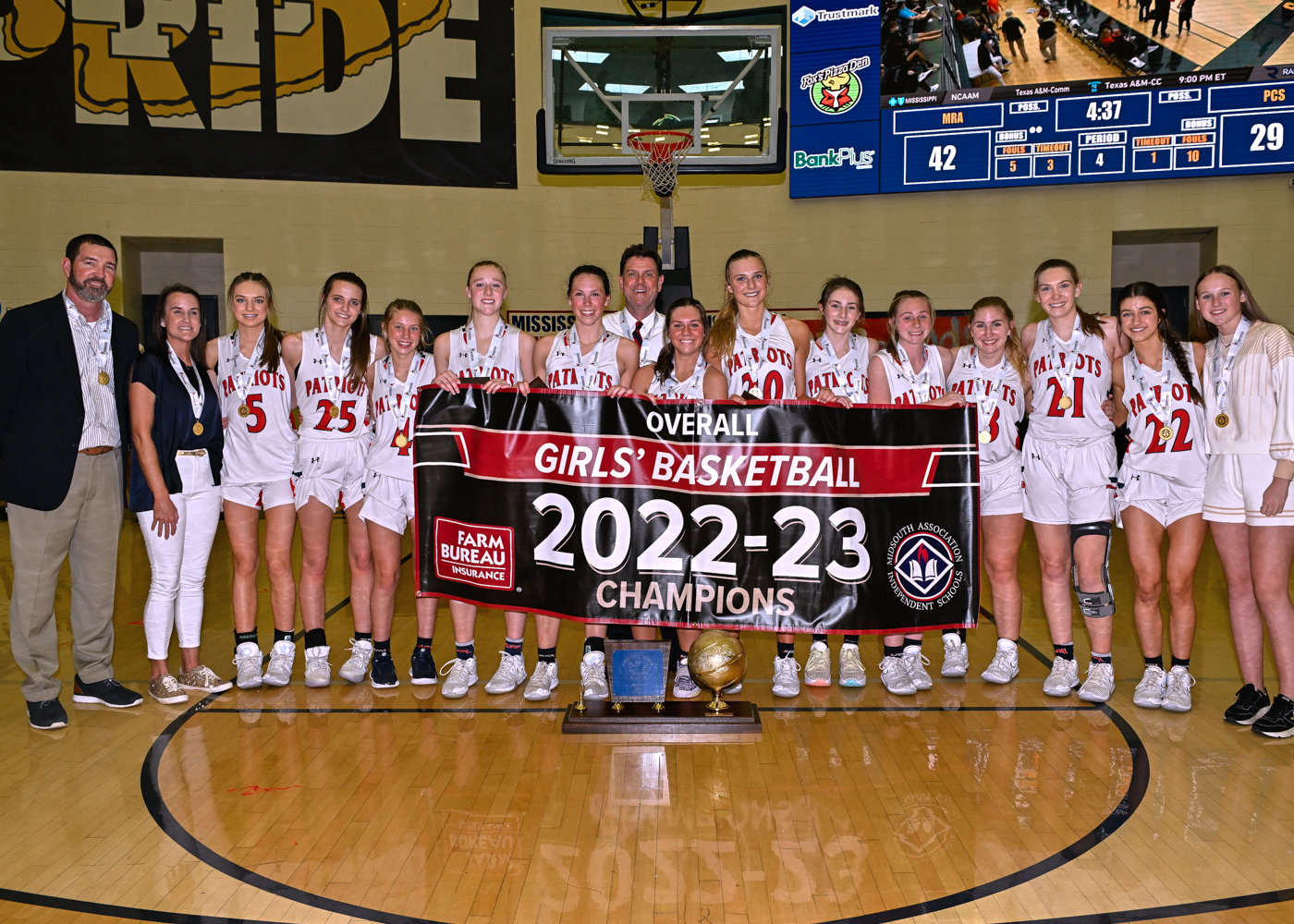 The MRA Lady Patriots won the 2022-2023 Overall Girls’ Basketball State Championship last week.