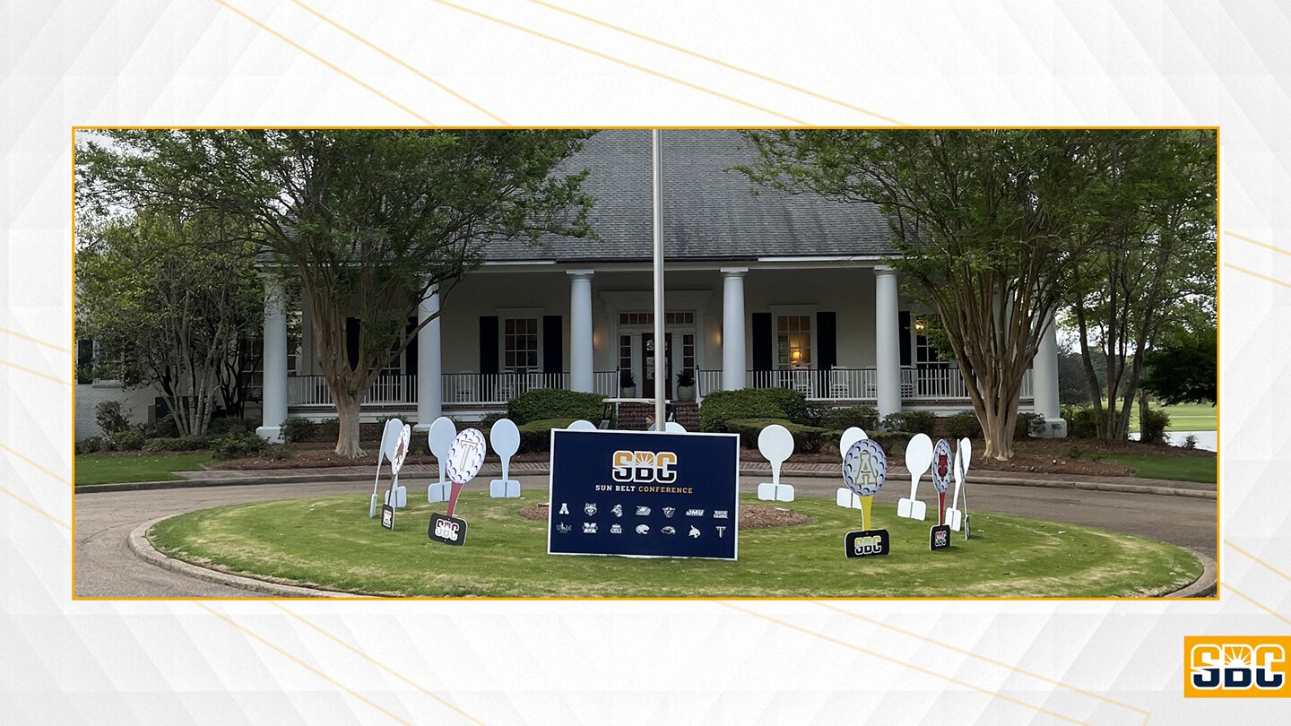 The 14 men’s golf programs of the Sun Belt Conference travel to Annandale Golf Club here for the 2023 Sun Belt Men’s Golf Championship on April 24-27.